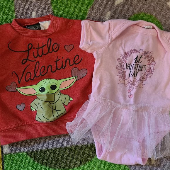 Newborn Valentine Outfit Bundle - Picture 2 of 14